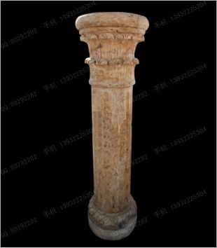 Stone base, stone decorative Roman column, stone decorative base - DZ099