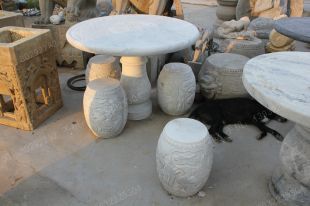 Archaize marble table, Archaize stone table and chair -- ZYF035
