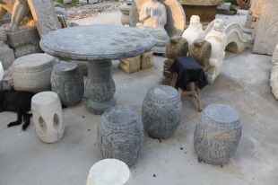 Archaize marble table, Archaize stone table and chair -- ZYF034