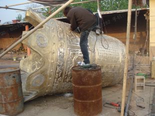 Copper sculpture,Copper bell sculpture - ZTZ039