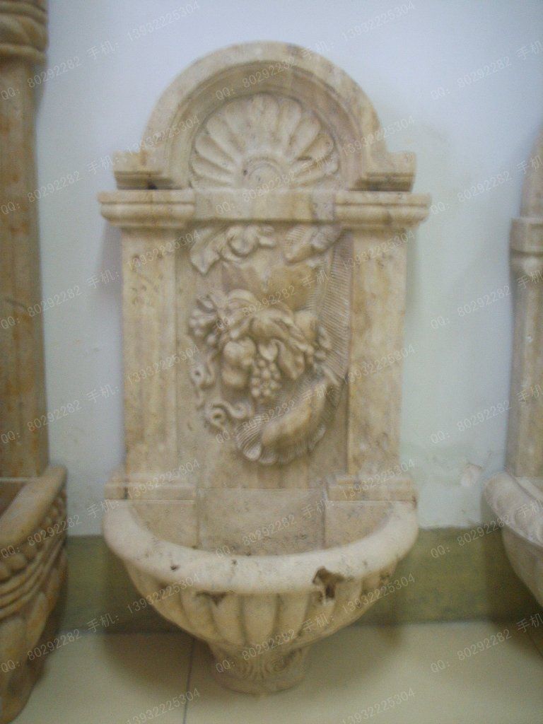 Stone wall fountain, stone fountain, marble wall fountain - BQ211