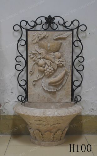 Stone wall fountain, stone fountain, marble wall fountain - BQ241