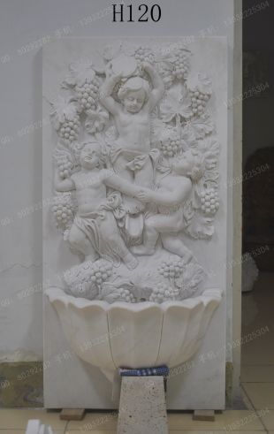 Stone wall fountain, stone fountain, marble wall fountain - BQ242