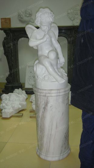 Stone angel sculpture, indoor European sculpture, indoor sculpture decoration - BJ005