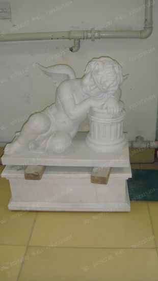 Stone angel sculpture, indoor European sculpture, indoor sculpture decoration - BJ004