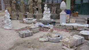 Stone angel sculpture, indoor European sculpture, indoor sculpture decoration - BJ017