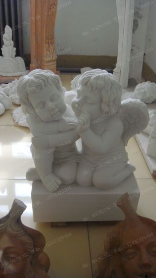 Stone angel sculpture, indoor European sculpture, indoor sculpture decoration - BJ018