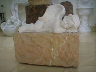 Stone angel sculpture, indoor European sculpture, indoor sculpture decoration - BJ029