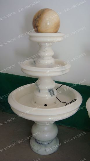 石雕风水球,园林喷泉风水球,石材风水球 - FSQ083