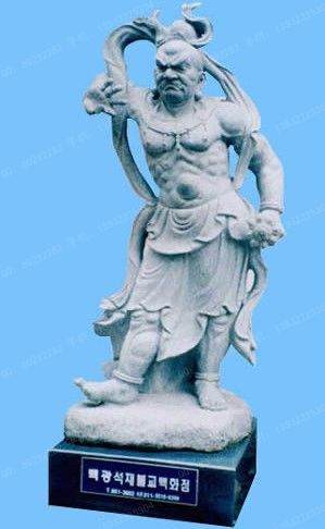 石雕四大天王雕塑,石雕哼哈二将雕塑,石雕四大金刚雕塑 - SDTW009