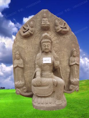 Buddha sculpture, stone Buddha sculpture,marble Buddha sculpture - QSFX099