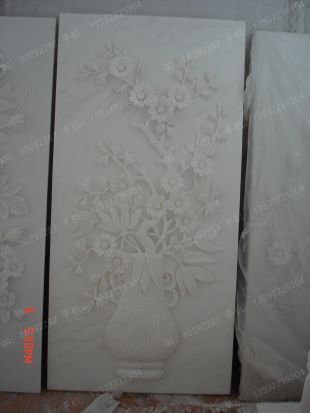 石雕 春夏秋冬浮雕,汉白玉石材 雕花浮雕,梅兰竹菊 汉白玉浮雕 - DHFD089