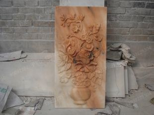 石雕 春夏秋冬浮雕,汉白玉石材 雕花浮雕,梅兰竹菊 汉白玉浮雕 - DHFD099