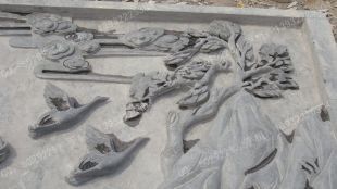 Nine-dragon Screen stone relief - JLB009