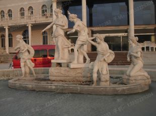 European statue fountain,European fountain statue,European fountain - DXPQ105