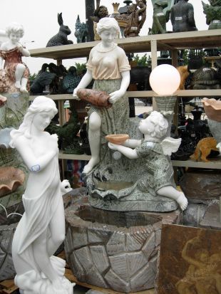 European statue fountain,European fountain statue ,European fountain - DXPQ129