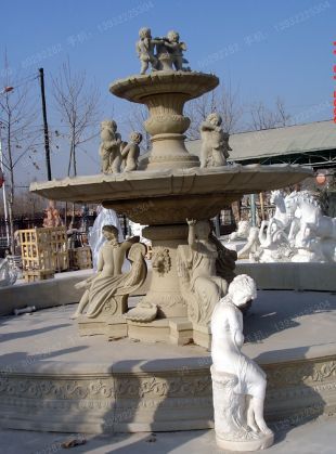 European statue fountain,European fountain statue ,European fountain - DXPQ134