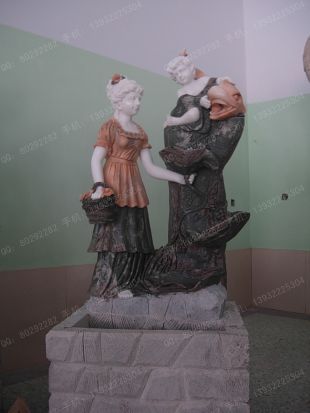 European statue fountain,European fountain statue ,European fountain - DXPQ151