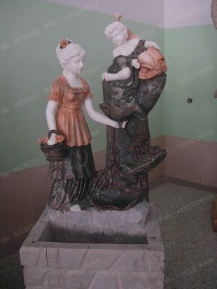 European statue fountain,European fountain statue ,European fountain - DXPQ163