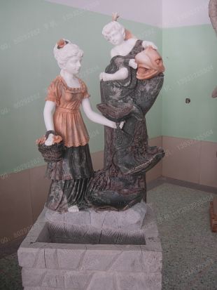 European statue fountain,European fountain statue ,European fountain - DXPQ164