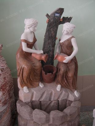 European statue fountain,European fountain statue ,European fountain - DXPQ166