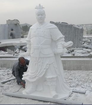 石雕赵云雕塑,石雕赵子龙,武将雕像   ct057